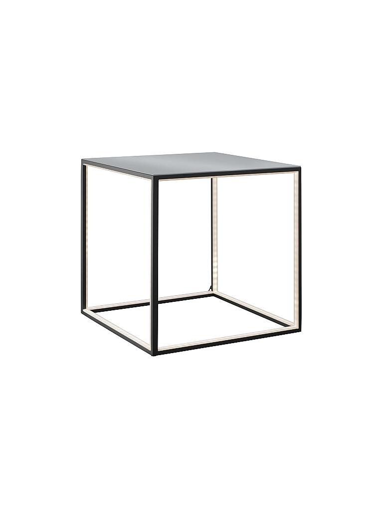 SOMPEX LED Tisch Delux mit Glasplatte quadratisch 42x42cm LED Wandregal Delux Glas Aluminium | home24.at